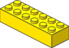 Yellow Brick 2 x 6