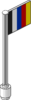 LDraw Stripes Pattern Flag