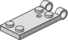Gray Hinge Plate 2 x 5 Base