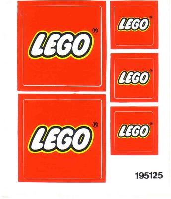 Lego Logo Ersatz Aufkleber Sticker 9,5x9,5 cm 