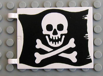 Lego® Piraten Zubehör 1x große Fahne/Flagge  Totenkopf 