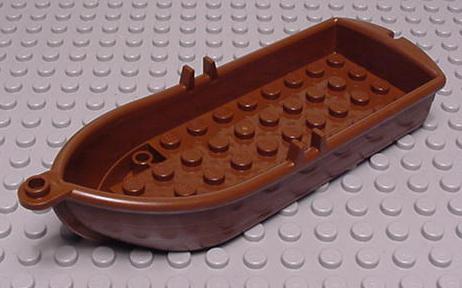 Lego Boot Ruderboot Piratenboot 2551 rotbraun