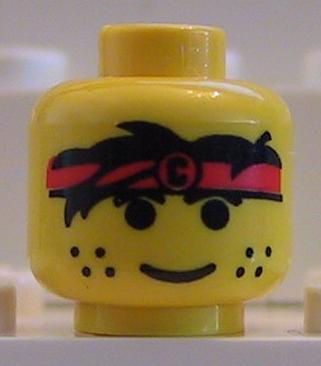 Minifig LEGO Venom Sharp Teeth - Head w/ Large White Eyes & Wide Grin