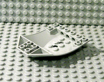 Lego Master Builder 42021 Cockpit 8 x 6 x 2 Curved 41761 Light Gray 1x 