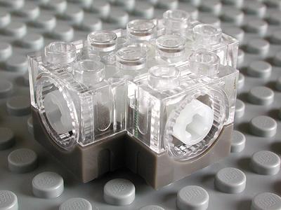 LEGO Technic 90 degree transparent gearbox 46217 new. 