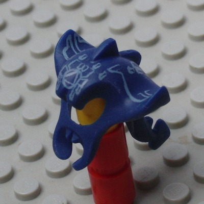 1 x DARK BLUE MINIFIGURE MANTA RAY HEAD COVER HAT 87758px1 LEGO
