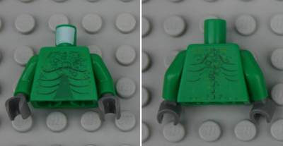 Scales NEW Lego Green Alien Torso w/ Muscles