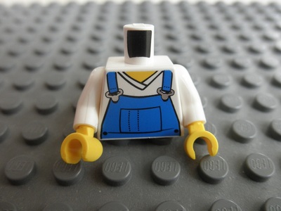 LEGO Minifigure Torso Dark Blue Hoodie over Blue /& Gray Shirt Harry Potter Torso