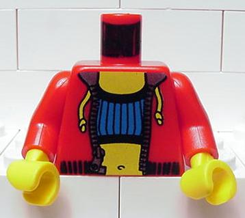 Lego Minifigure Female with Crop Top and Navel Pattern from set 1349 