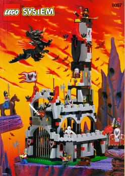 set 9376 &  6097 Night Lord's Castle Mur LEGO CASTLE OldDkGray wall 2345