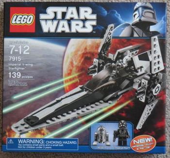 sticker /set 7915 Imperial V-wing Starfighter Lego STAR WARS Black wedge 45301