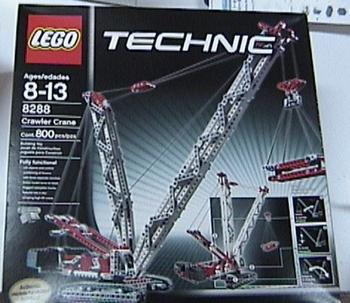 lego technic crane blue