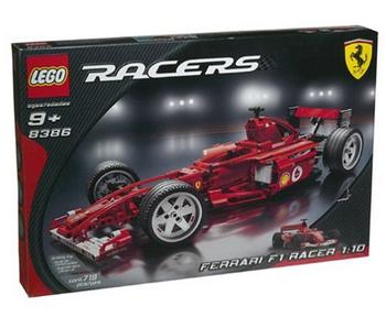 Peeron: Ferrari F1 Racer 1:10 Scale (#8386-1)